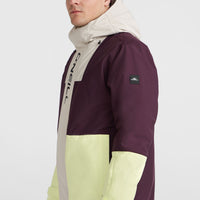 O'Riginals Hybrid Snow Jacket | Aubergine Colour Block