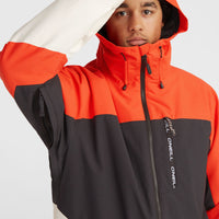 Carbonite Snow Jacket | Paprika Flame Colour Block