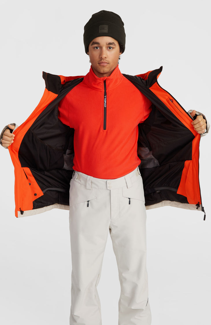 Carbonite Snow Jacket | Paprika Flame Colour Block