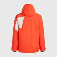 Hammer Block Snow Jacket | Paprika Flame Colour Block