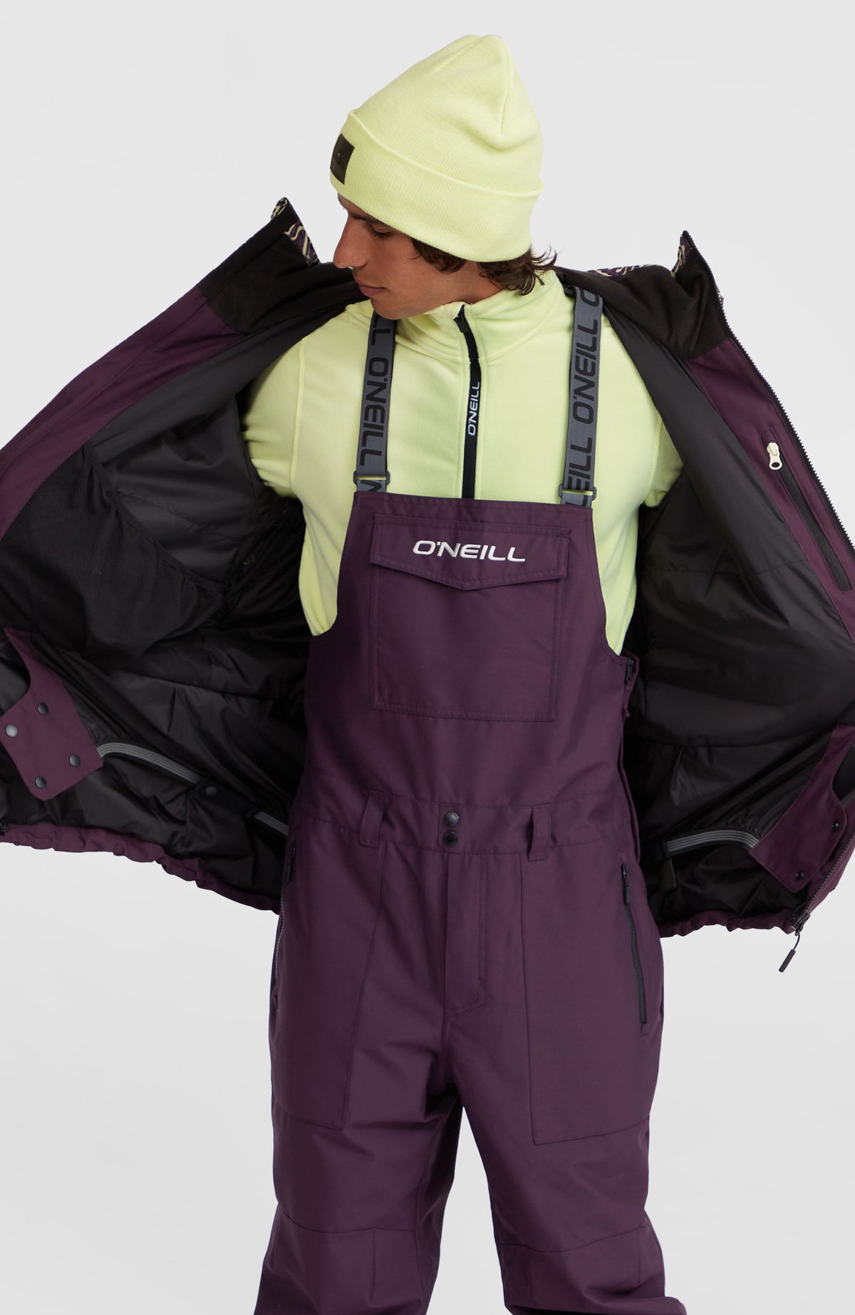 O'Riginals Block Snow Jacket | Dark Purple Sketcheritage