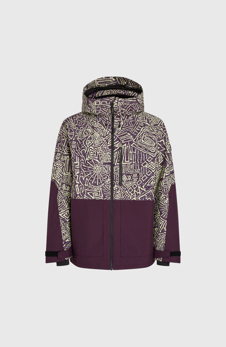 O'Riginals Block Snow Jacket | Dark Purple Sketcheritage