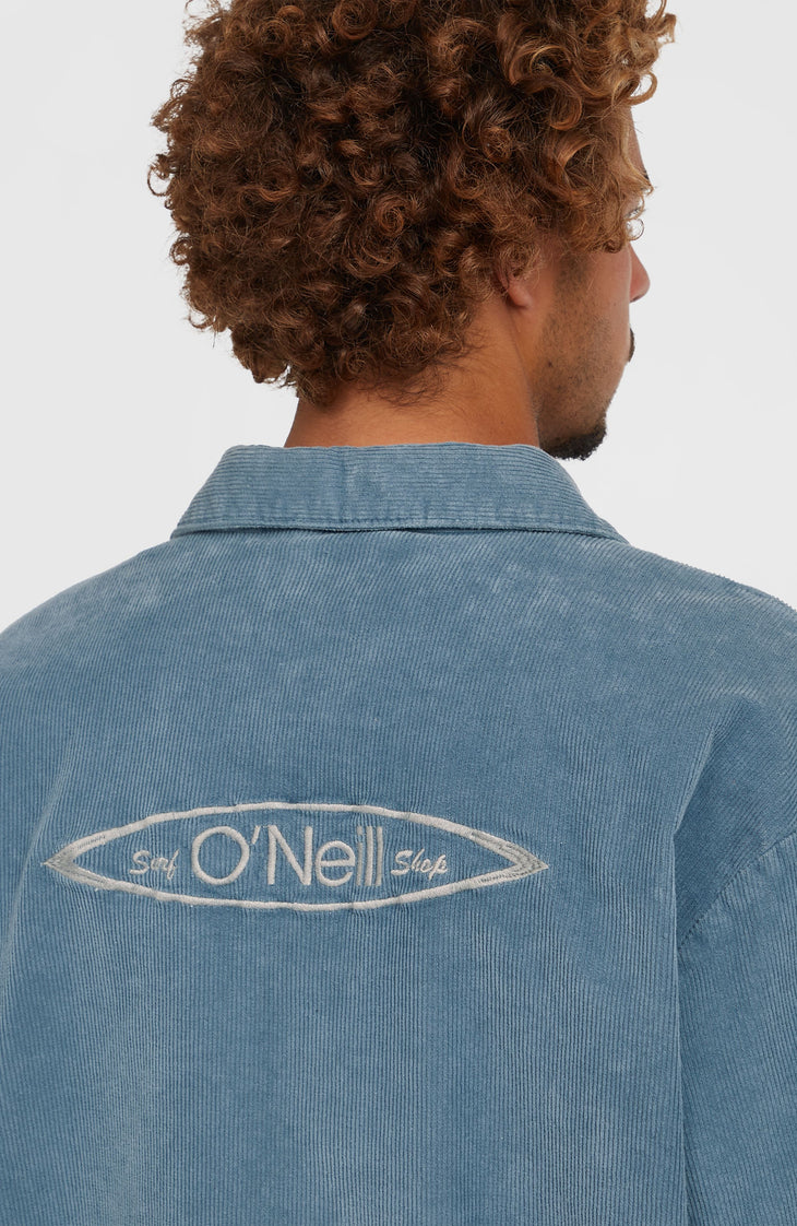Cord Coach Jacket | Copen Blue