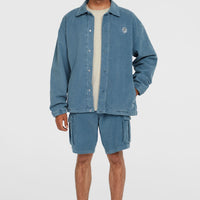 Cord Coach Jacket | Copen Blue