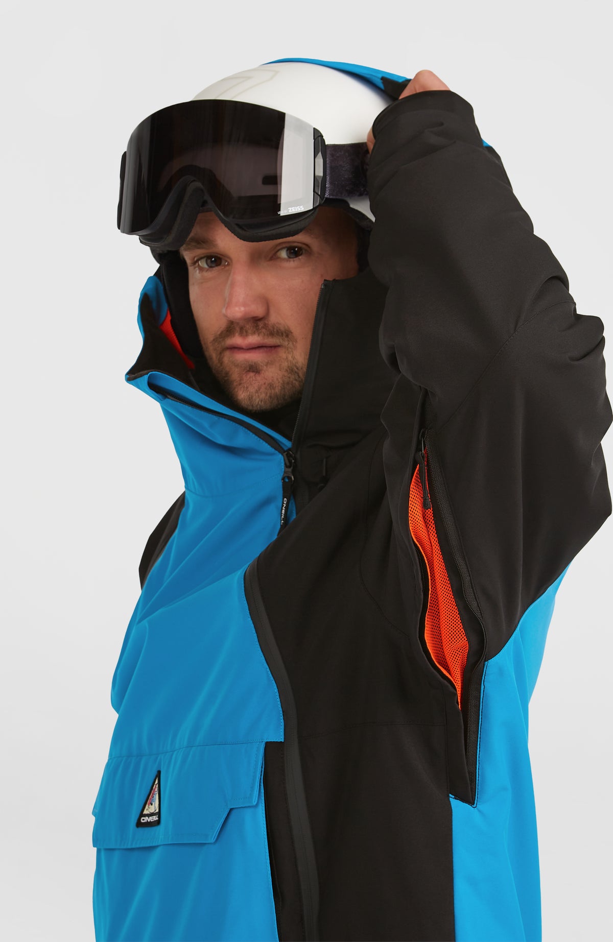 FWC'Play Asymmetric Snow Jacket | Ocean Melody Colour Block