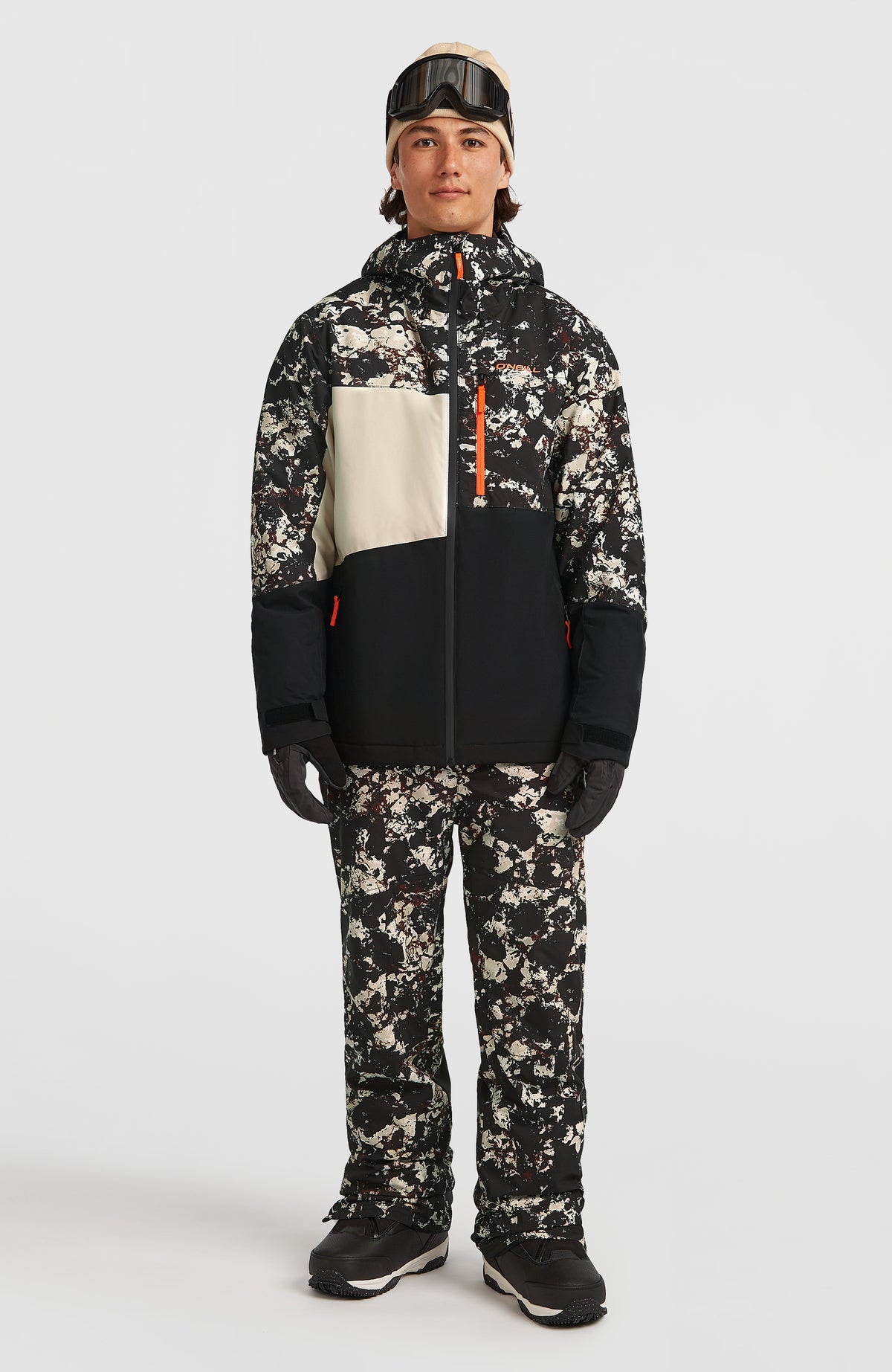 FWC'Cruz Triple Snow Jacket | Black/Beige Quarry