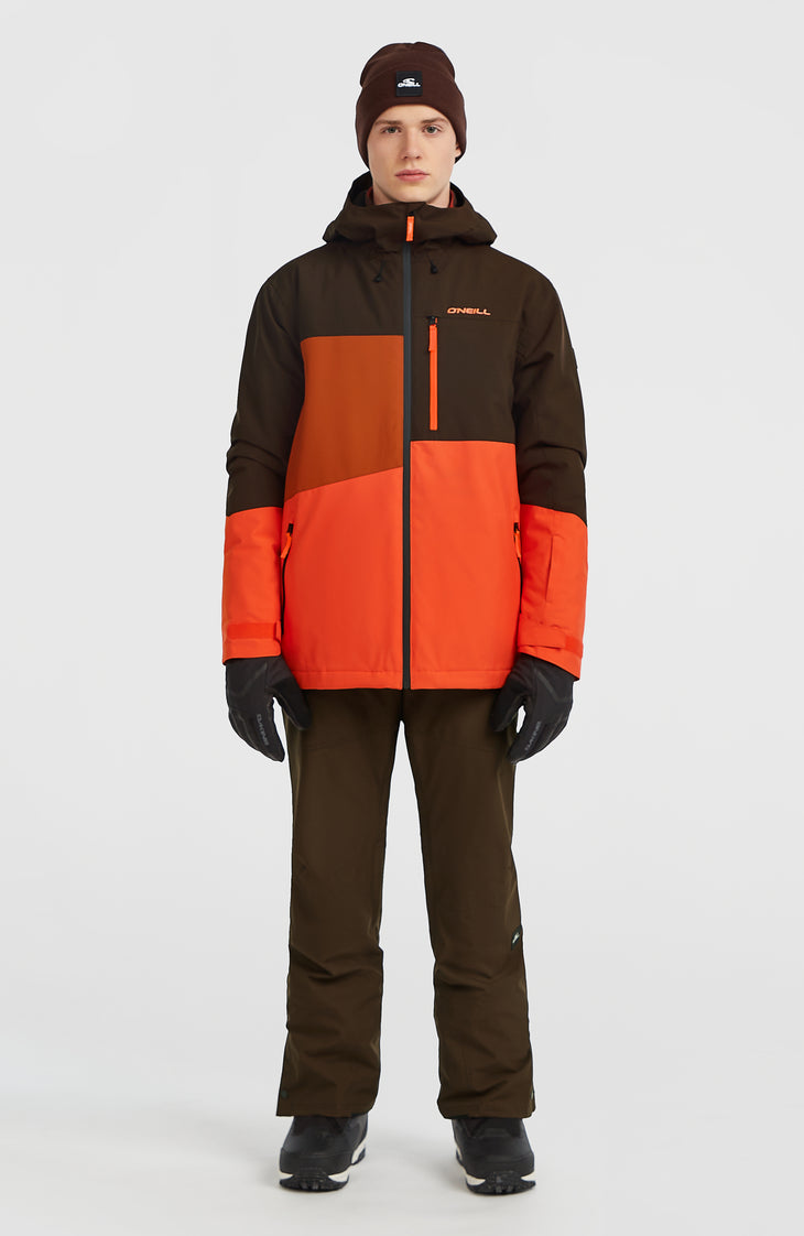 FWC'Cruz Triple Snow Jacket | Coffee Bean Colour Block