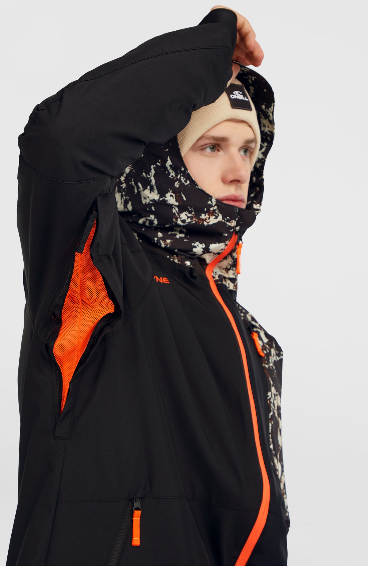 FWC'Cruz Block Snow Jacket | Black/Beige Quarry