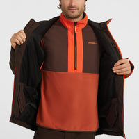 FWC'Cruz Block Snow Jacket | Coffee Bean Colour Block