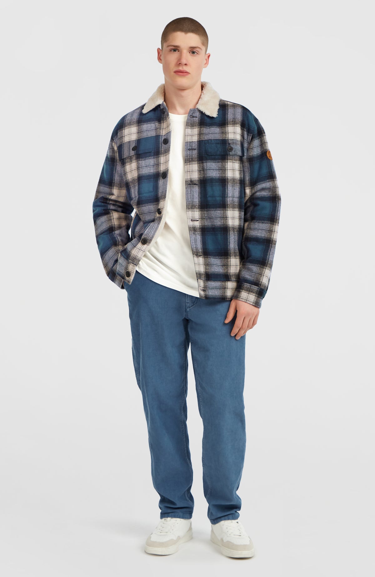O'Riginals Fleece-Lined Jacket | Mozart Blue Check
