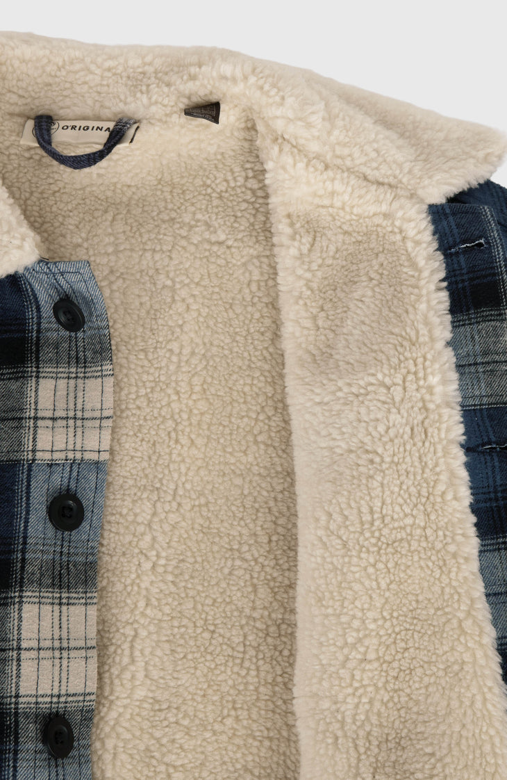 O'Riginals Fleece-Lined Jacket | Mozart Blue Check