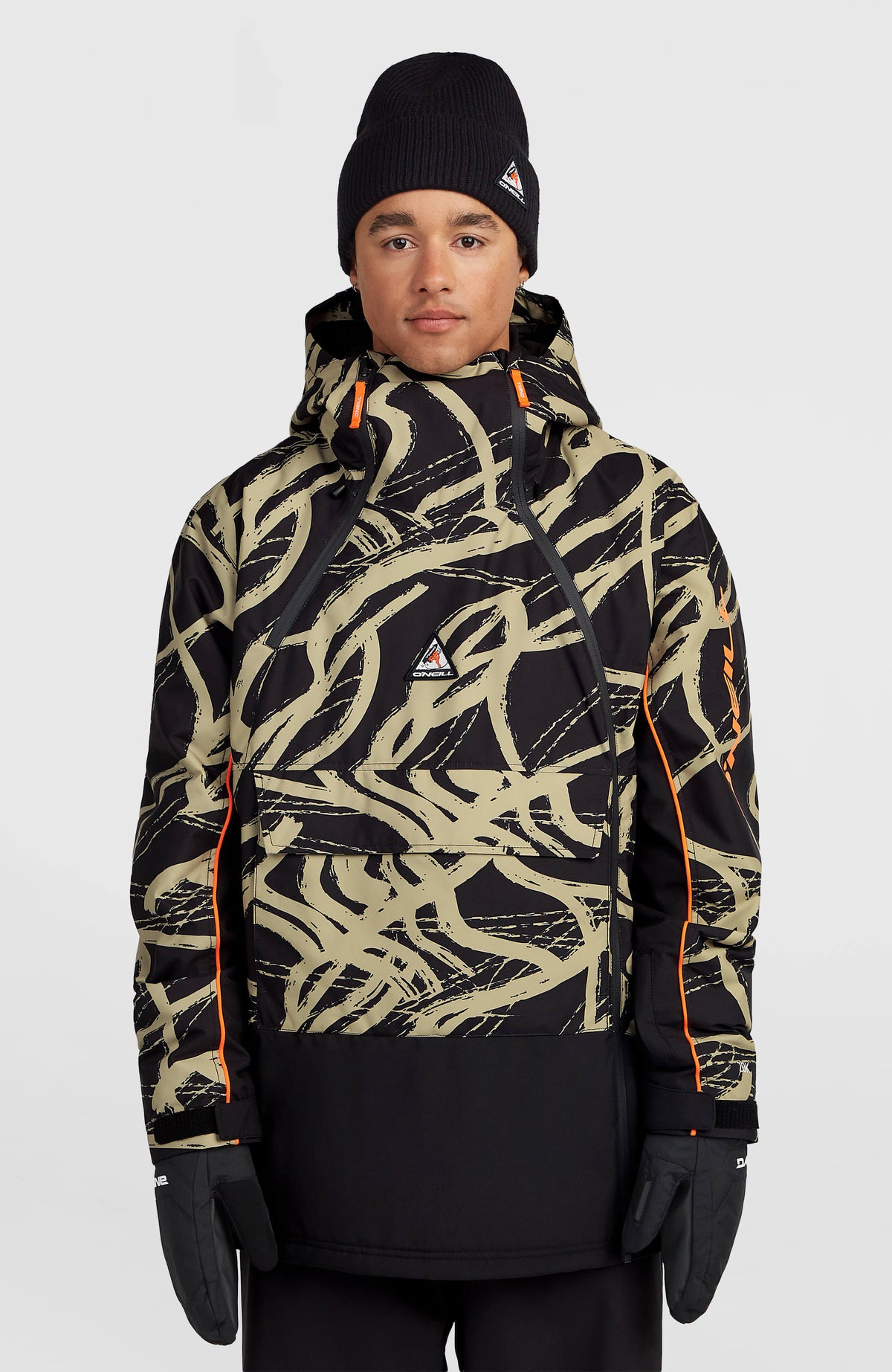 FWC'Play Asymmetric Snow Jacket | Beige Snowtracks