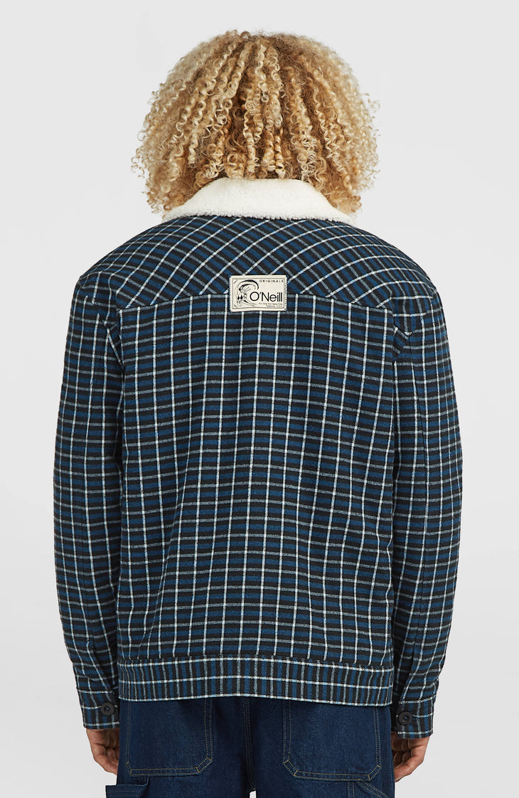 O'RIGINALS FLEECE LINED JACKET | Blue Heritage Checks