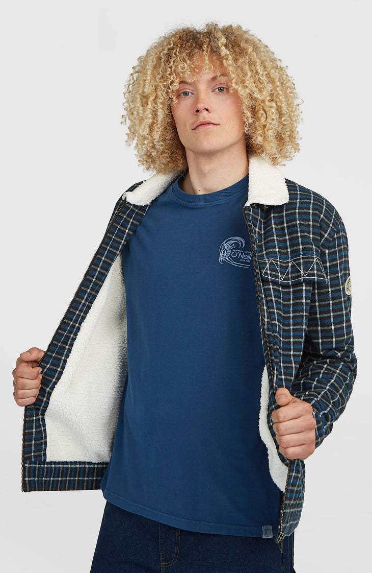 O'RIGINALS FLEECE LINED JACKET | Blue Heritage Checks