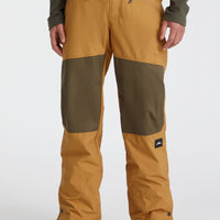 Jacksaw Snow Pants | Rich Caramel Colour block