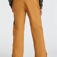 Jacksaw Snow Pants | Rich Caramel Colour block