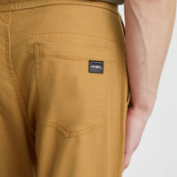 Woven Chino Joggers | Rich Caramel