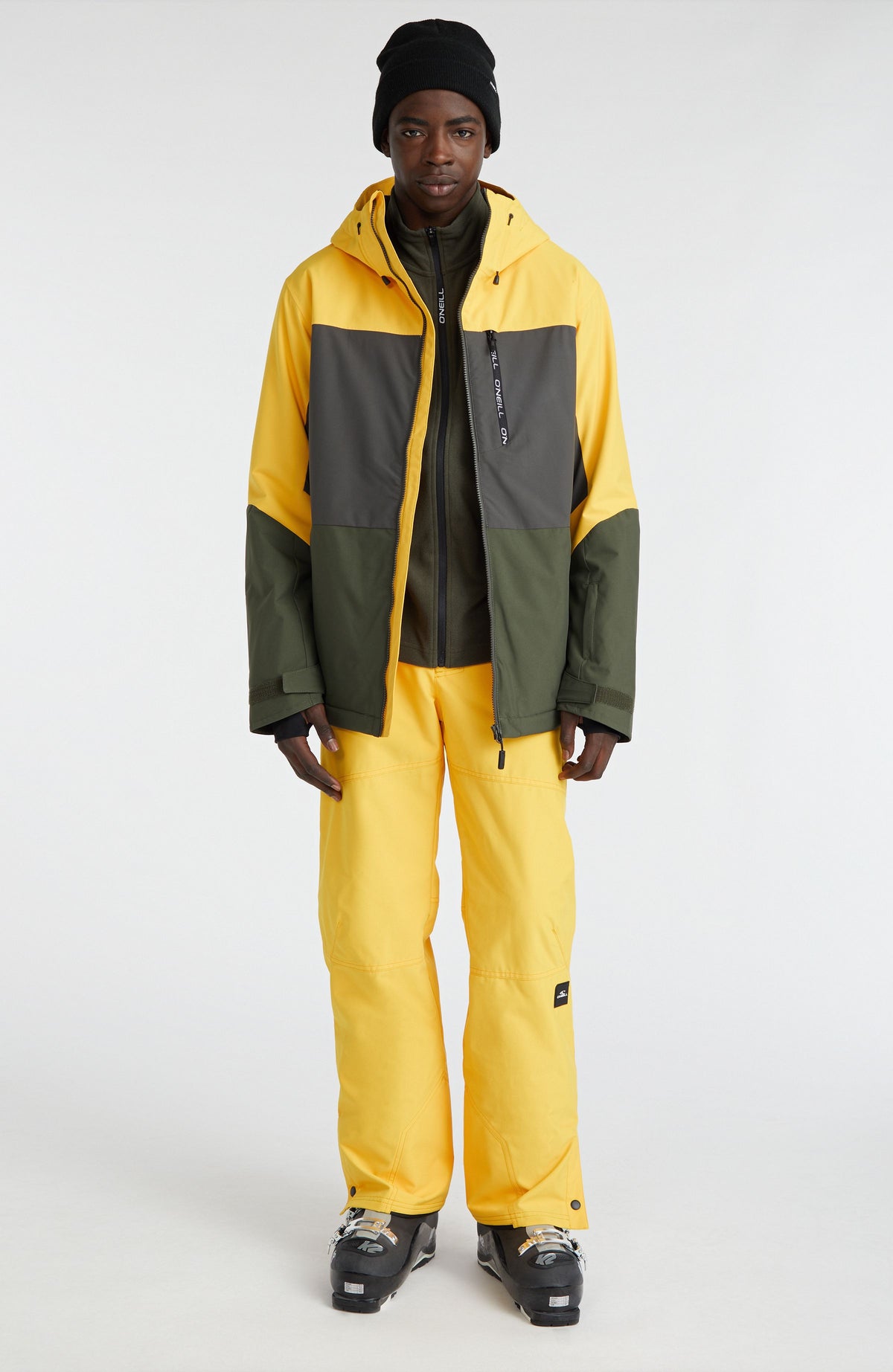 Mens yellow ski on sale jacket