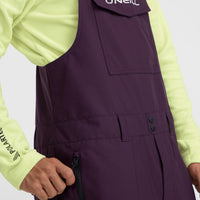 O'Riginals Bib Loose Snow Pants | Aubergine