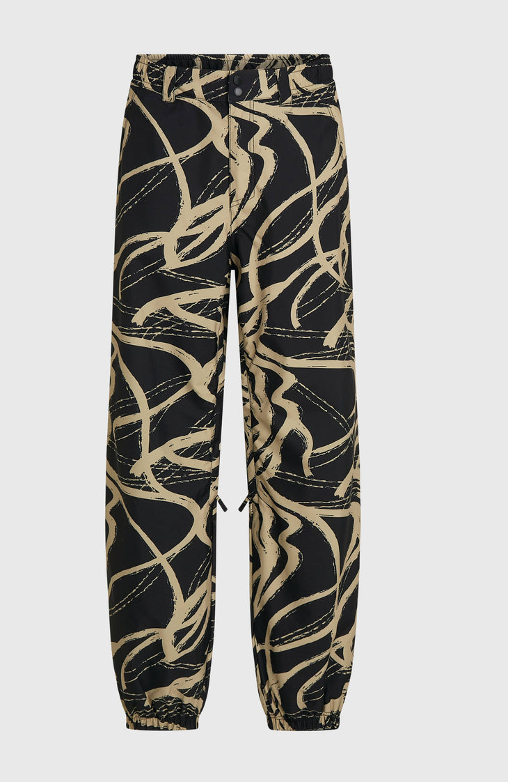 FWC Oversized Snow Pants | Beige Snowtracks