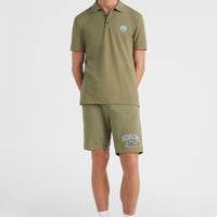 Surf State Polo Shirt | Deep Lichen Green