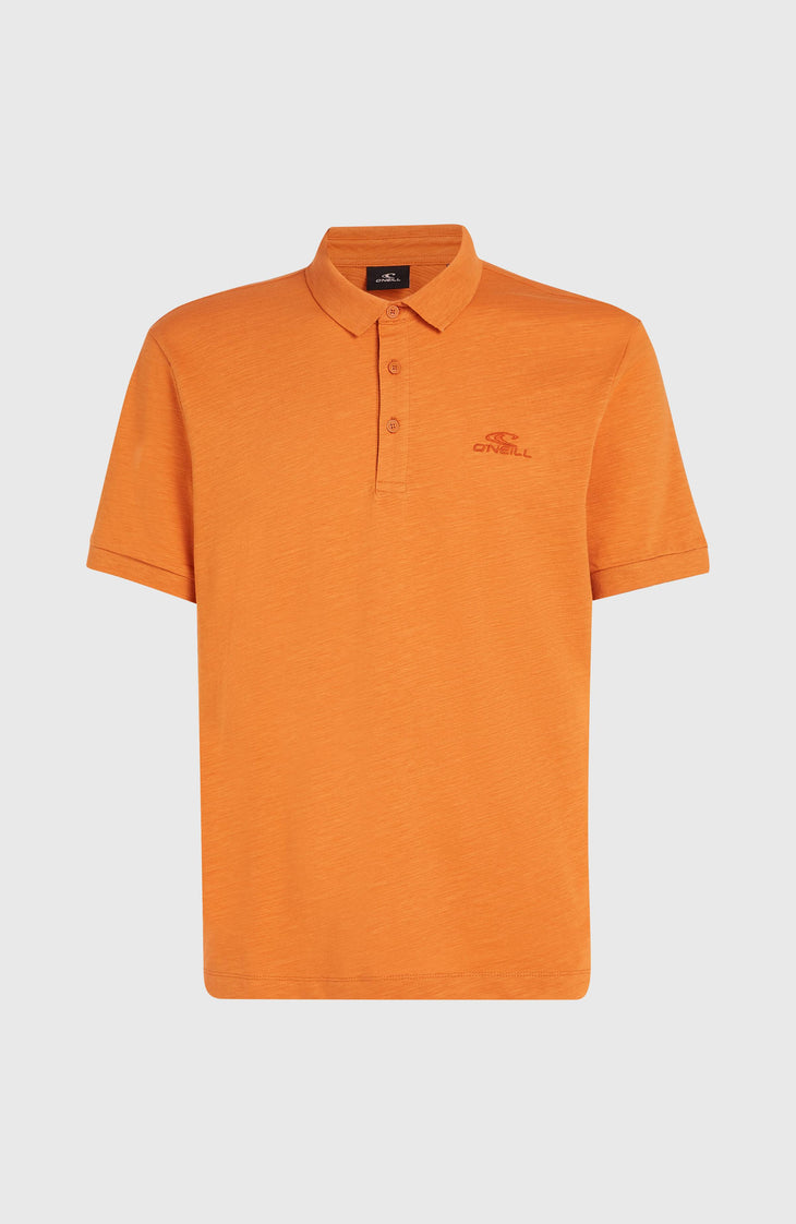 Slub Small Logo Polo | Cinnamon Stick