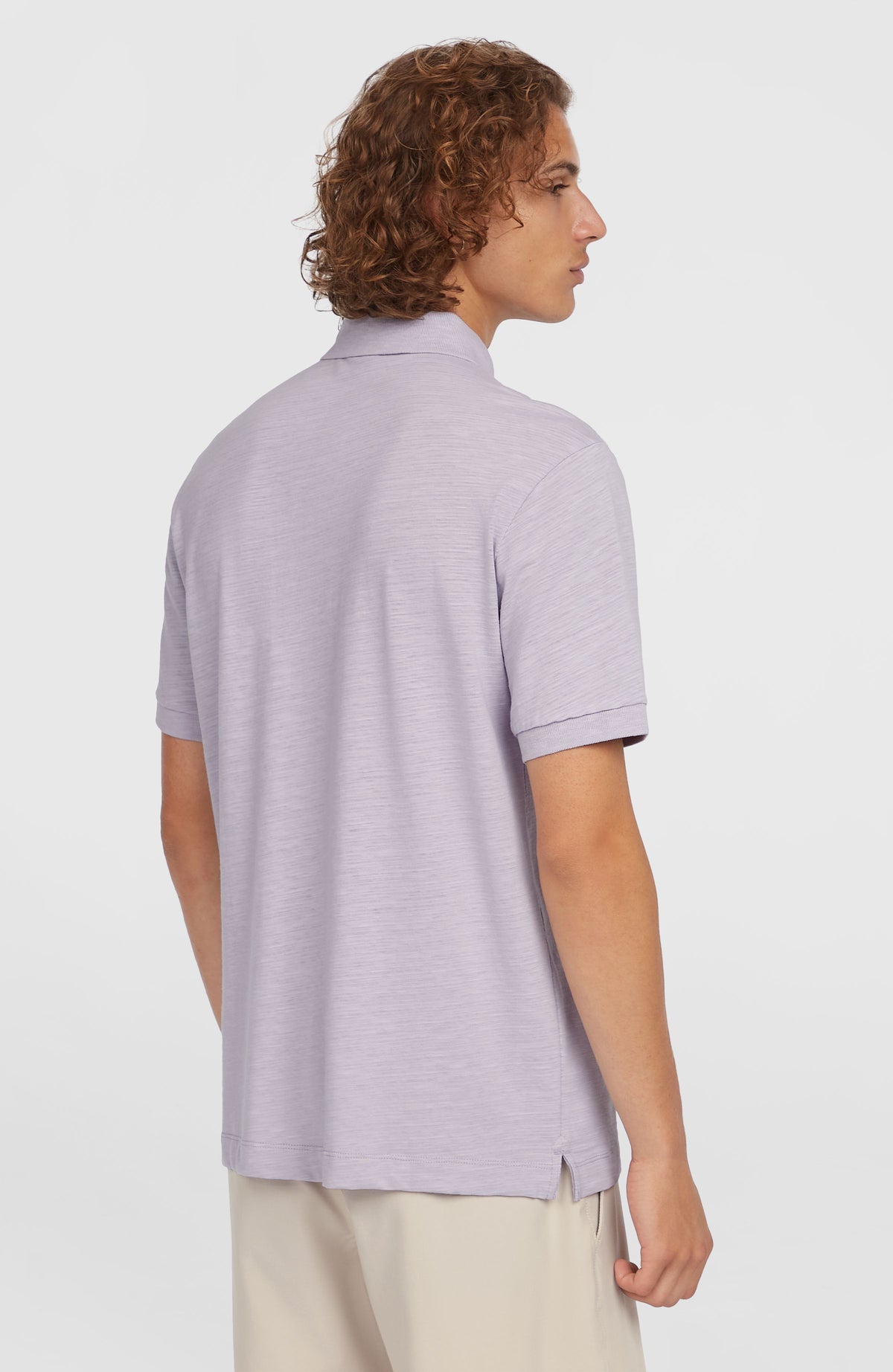 Slub Small Logo Polo | Purple Gleam