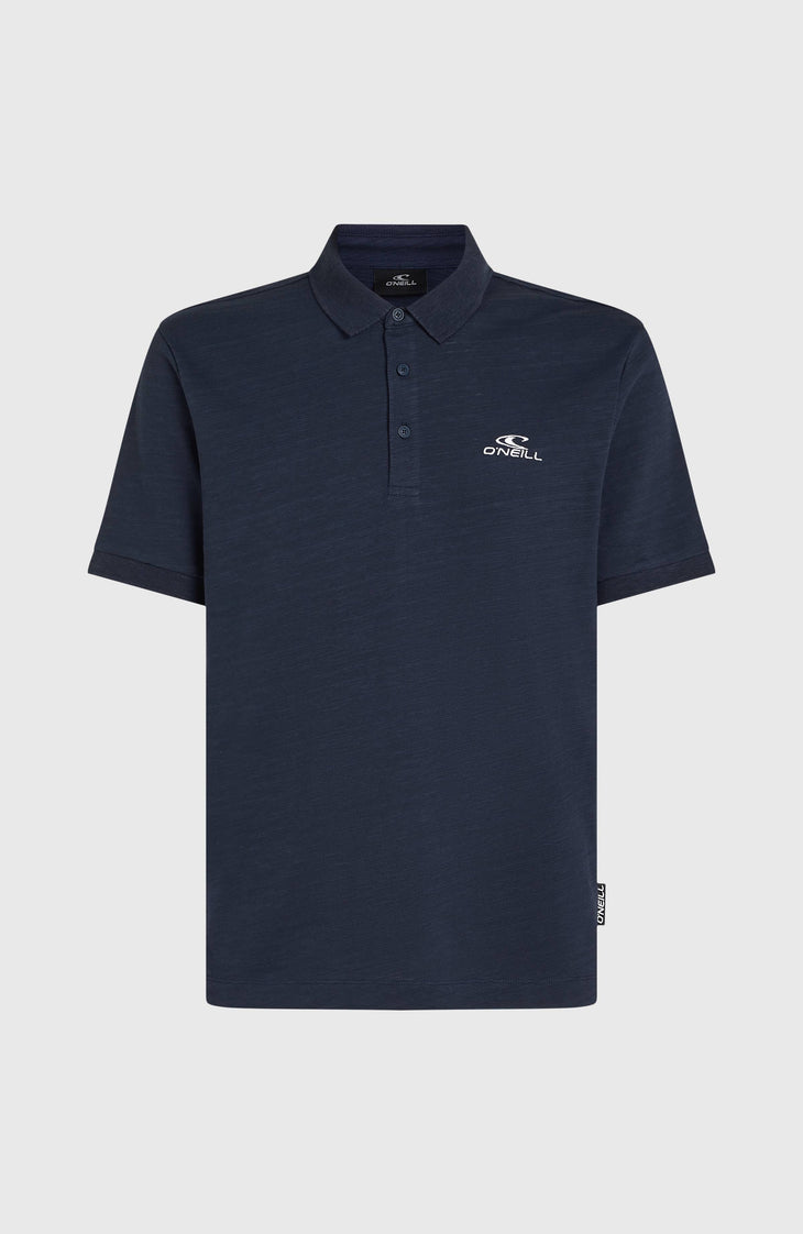 Slub Small Logo Polo | Ink Blue