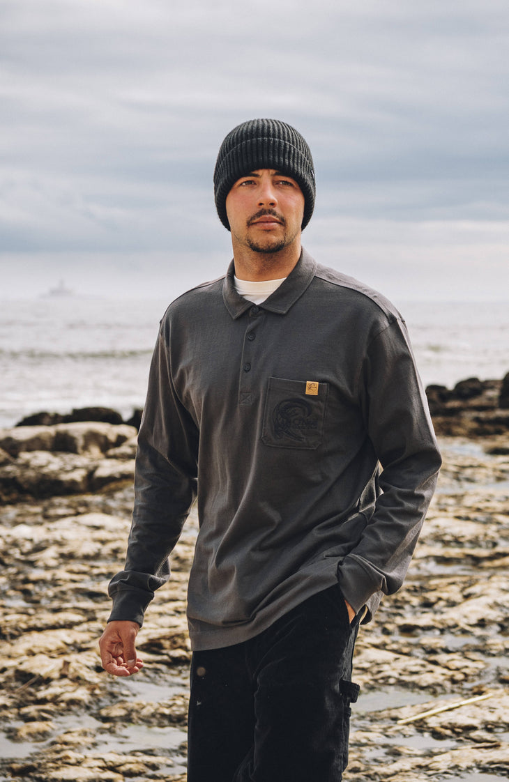 O'Riginals Long-Sleeve Polo Shirt | Raven