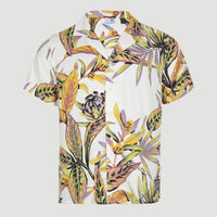 Print Shirt | White Tropical Flower