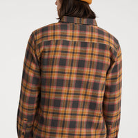 O'Neill TRVLR Series Flannel Check Shirt | Beige Shadow Check