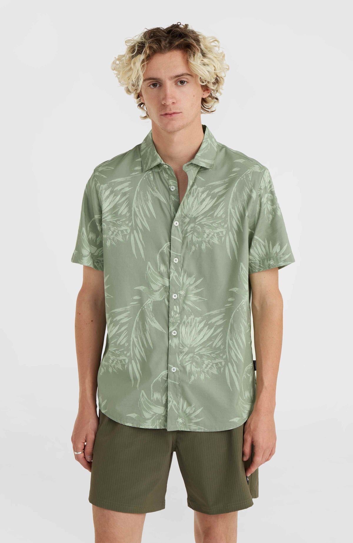 Mix and Match Floral Shirt | Green Tonal Tropicana
