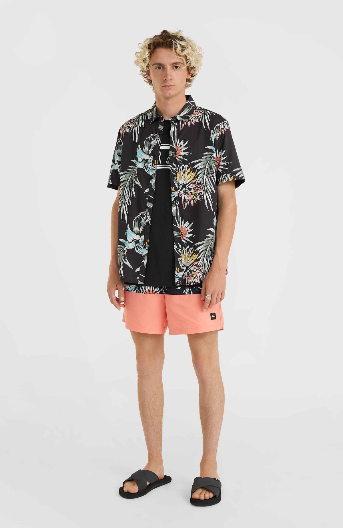 Mix and Match Floral Shirt | Black Tropicana