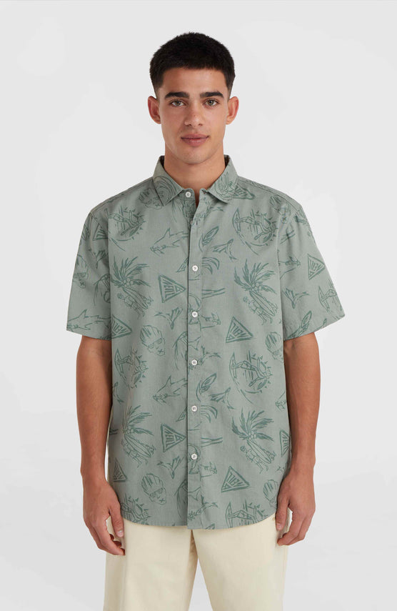 Mix and Match Beach Shirt | Green Vintage Surfer