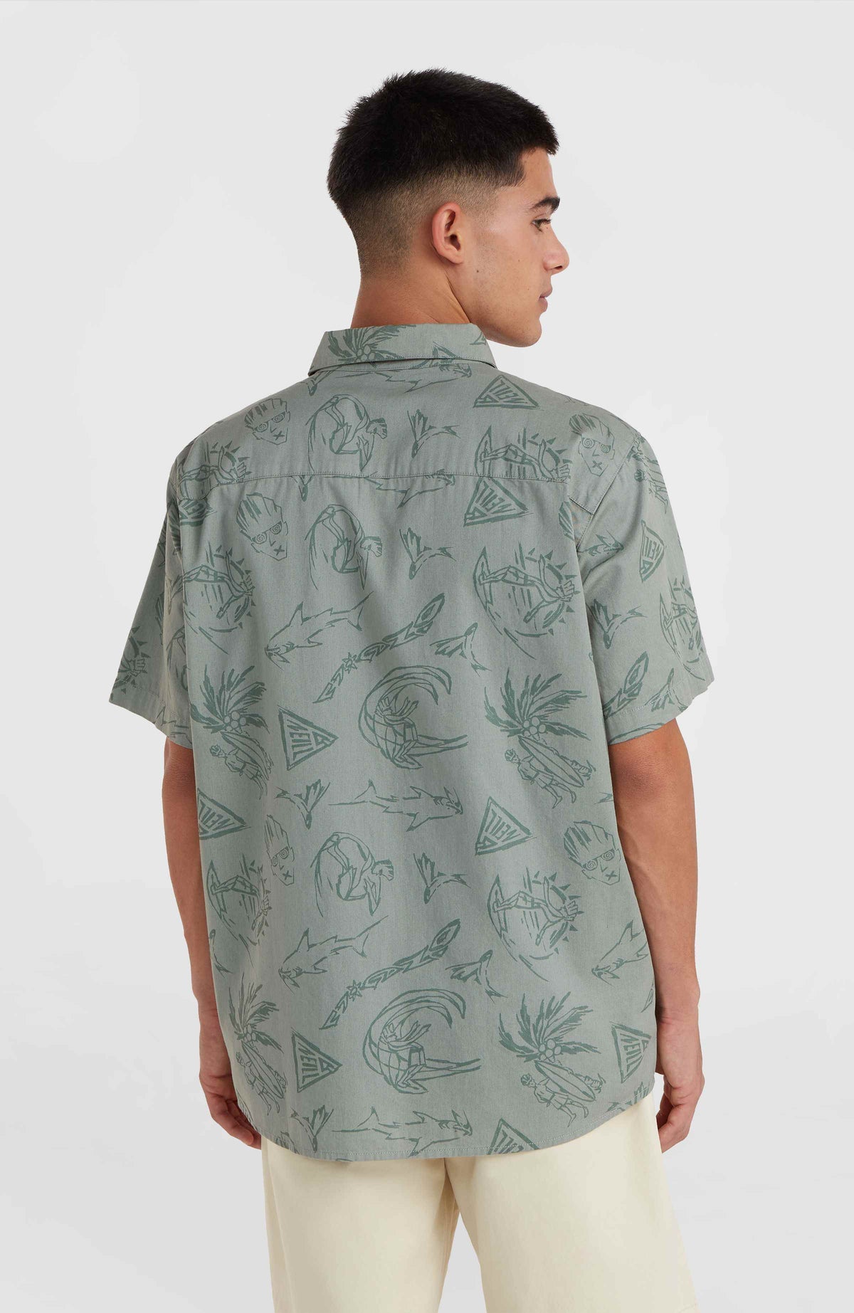 Mix and Match Beach Shirt | Green Vintage Surfer