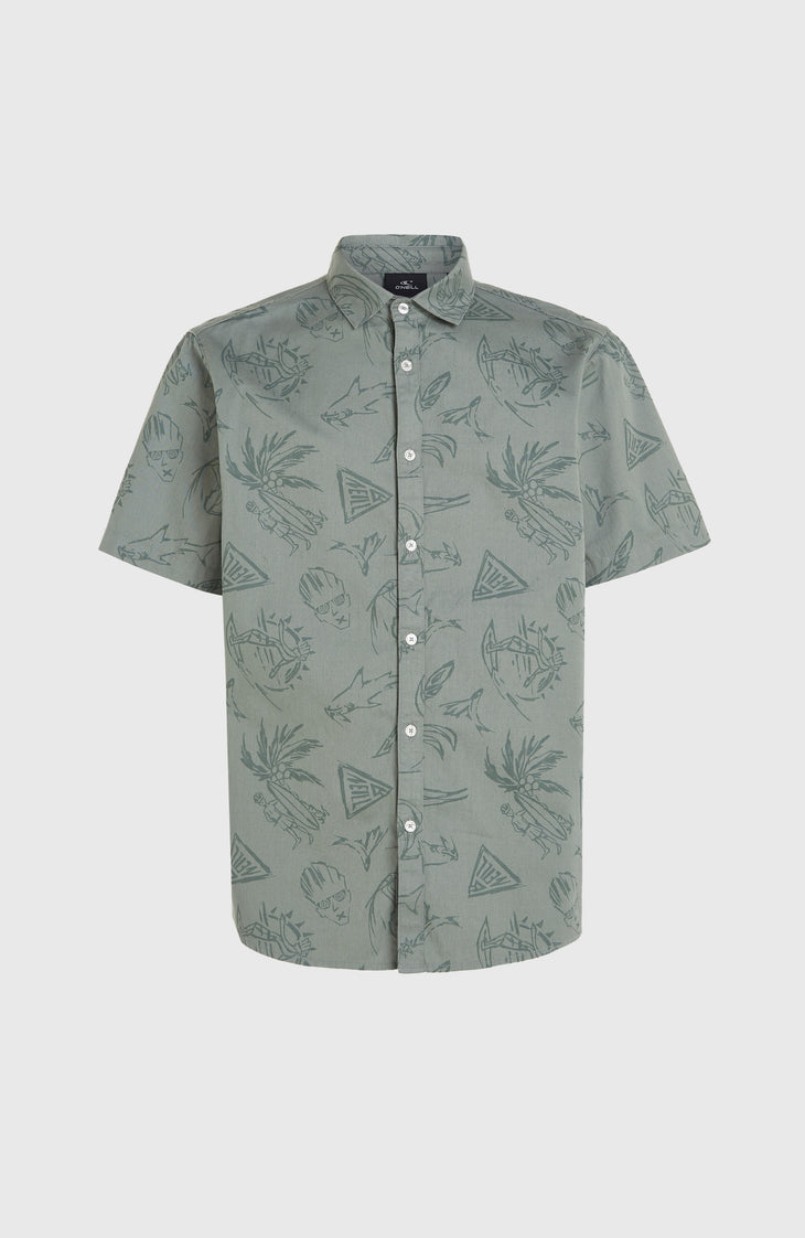 Mix and Match Beach Shirt | Green Vintage Surfer