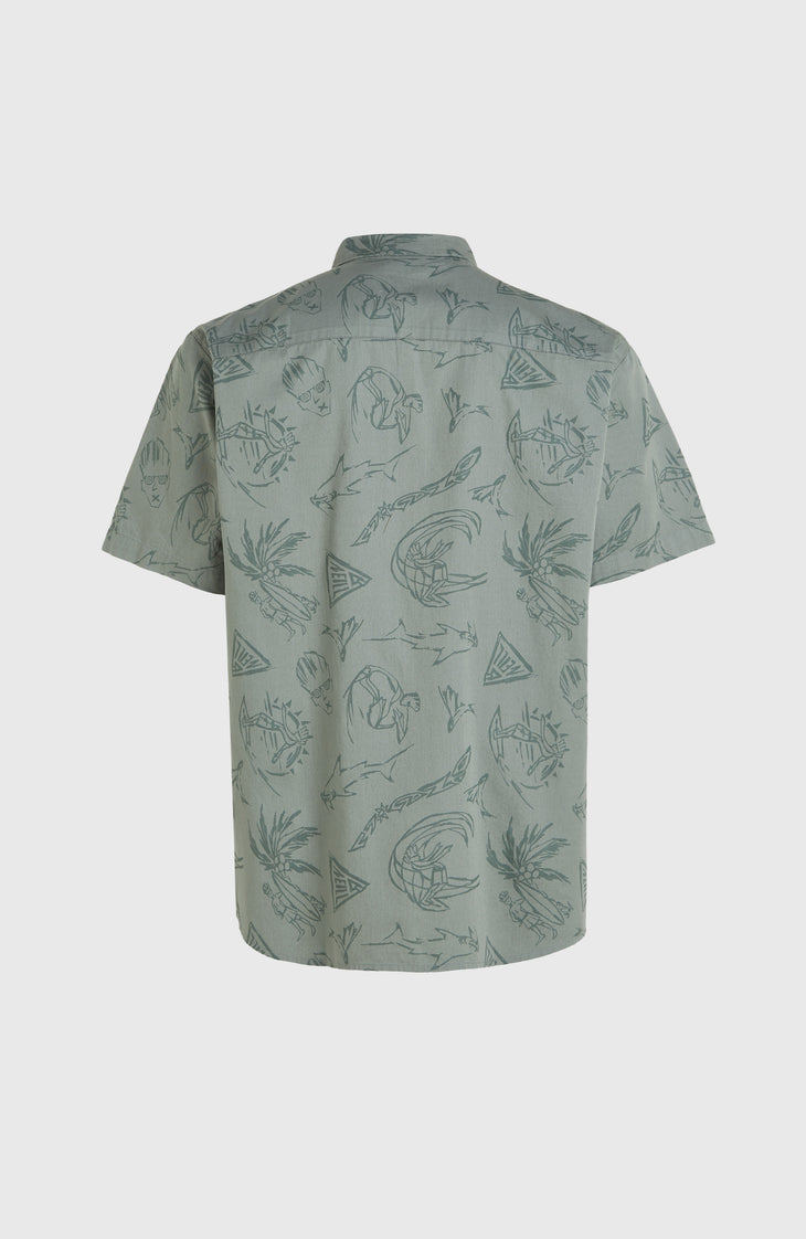 Mix and Match Beach Shirt | Green Vintage Surfer