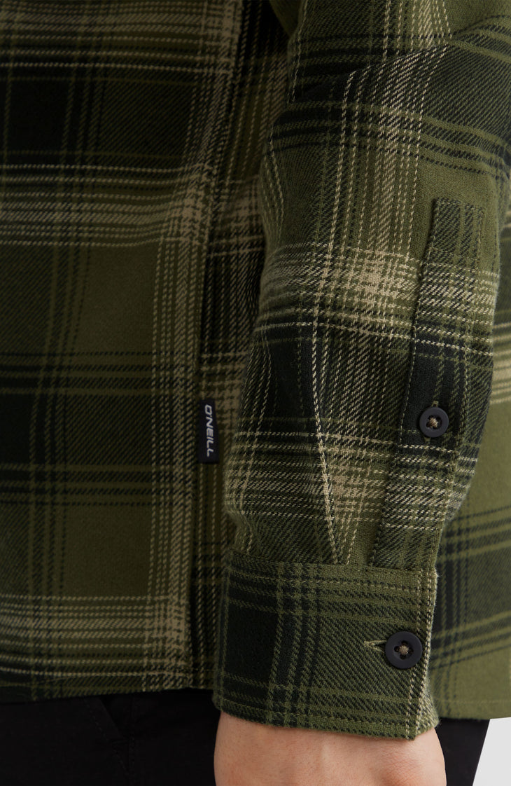 Flannel Check Shirt | Green Check Small