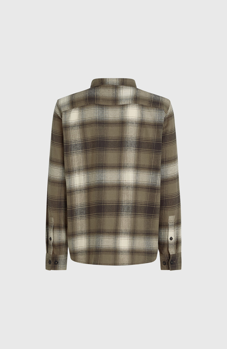 Flannel Check Shirt | Brown Check Small