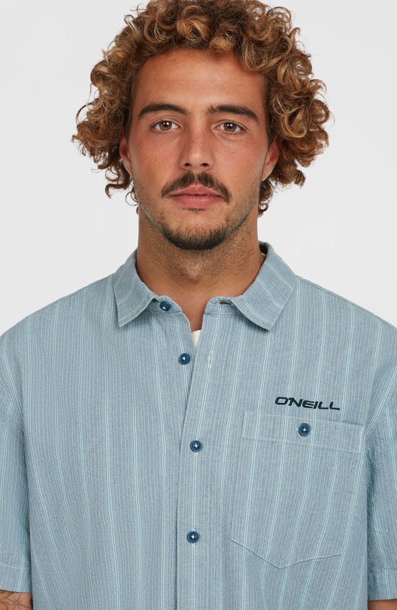 Jacquard Stripe Shirt | Blue Cali Stripe