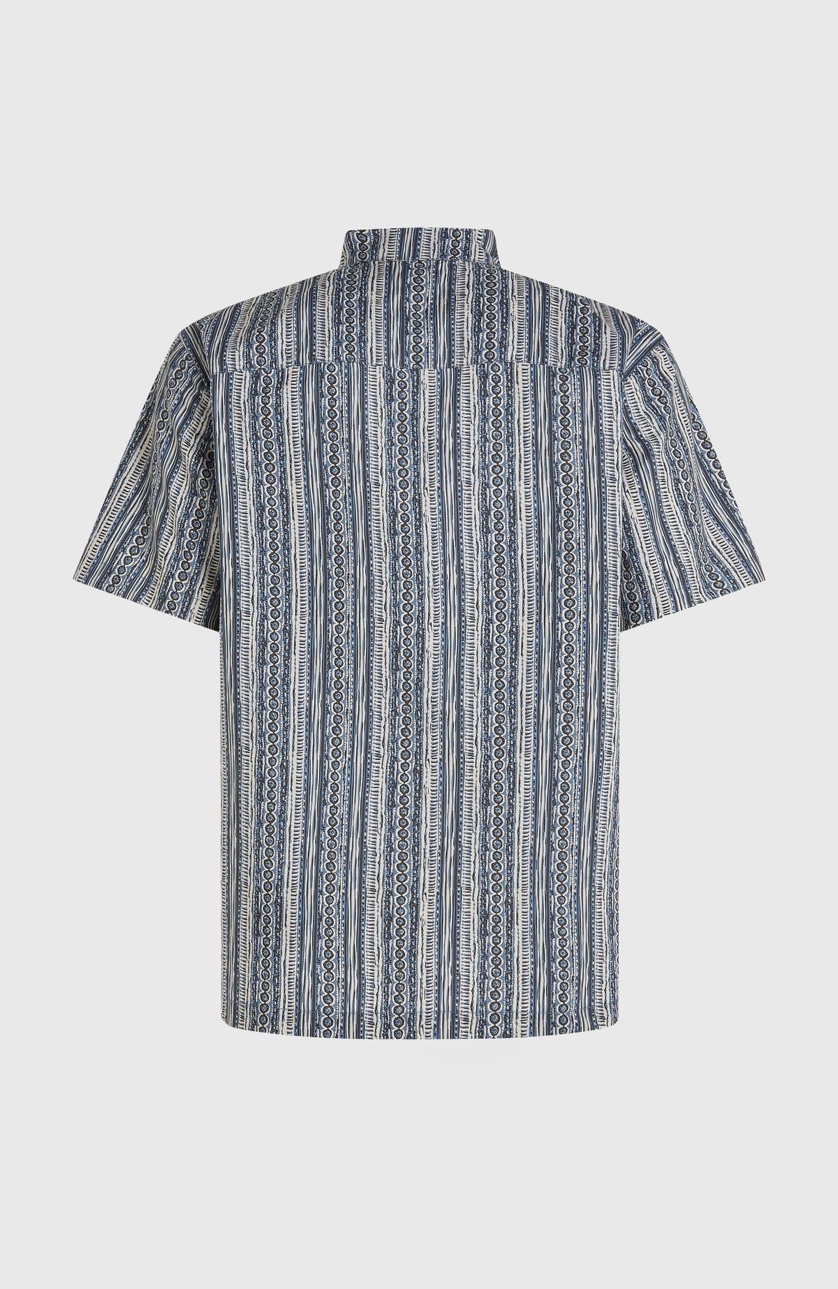 Print Shirt | Blue Pressed Lines