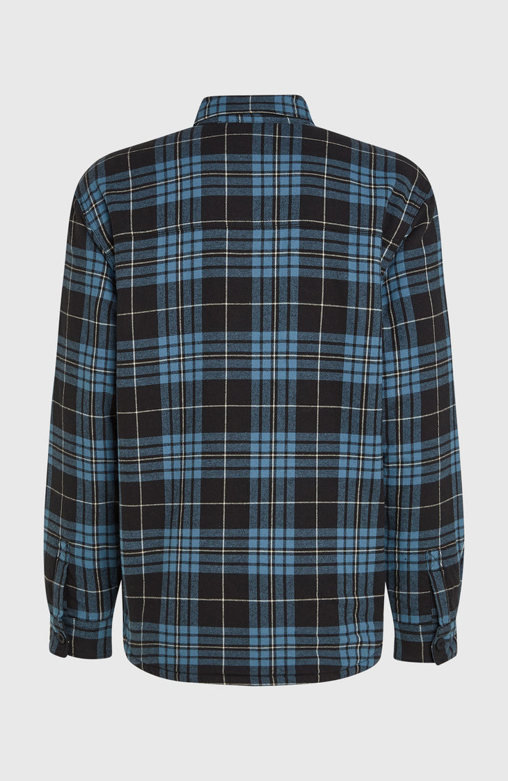 Must-Have Fleece-Lined Shirt | Blue Flannel Check