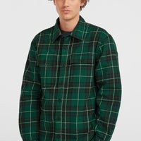 Must-Have Fleece-Lined Shirt | Green Flannel Check