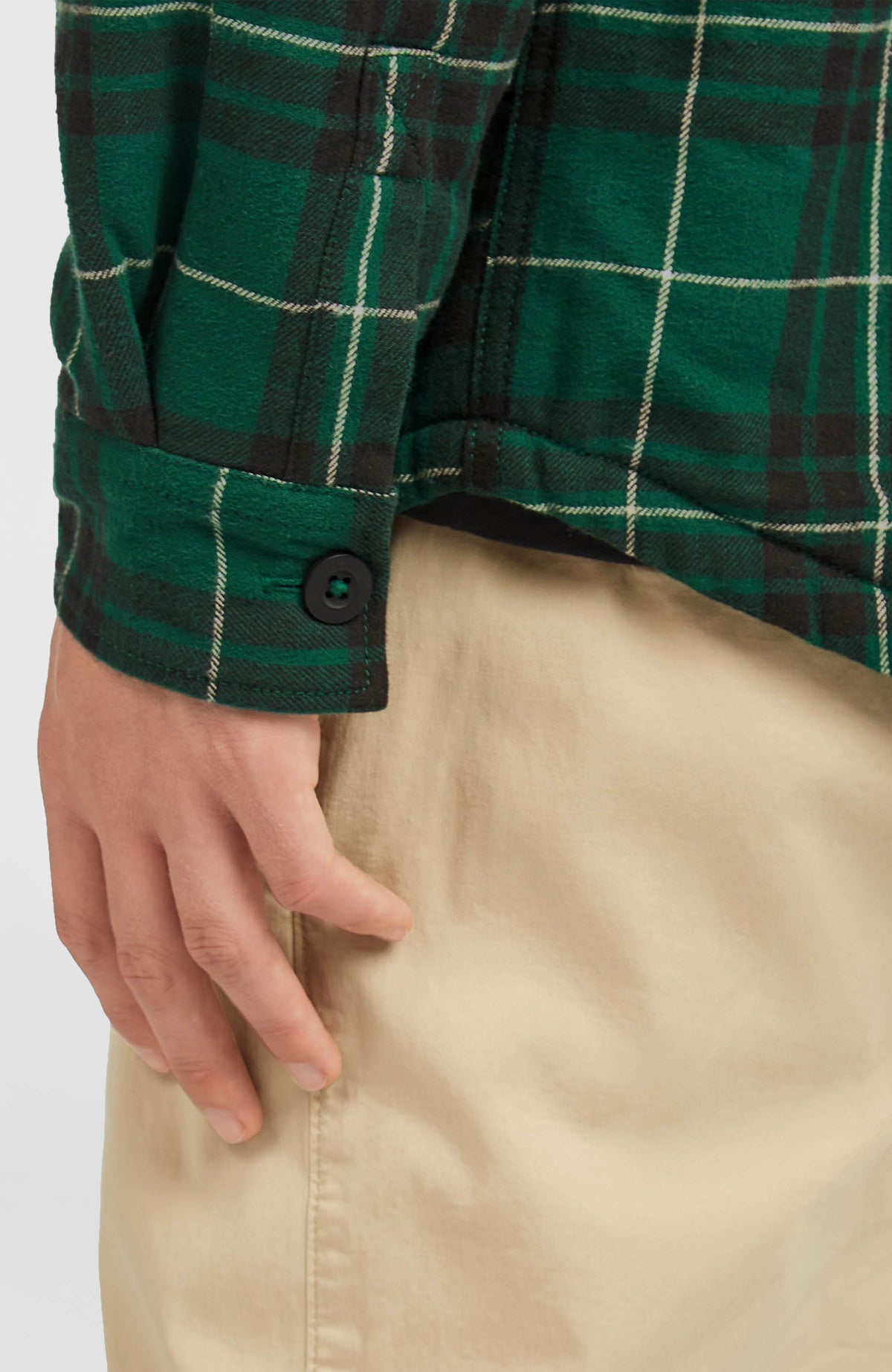 Must-Have Fleece-Lined Shirt | Green Flannel Check