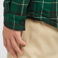 Must-Have Fleece-Lined Shirt | Green Flannel Check