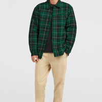 Must-Have Fleece-Lined Shirt | Green Flannel Check