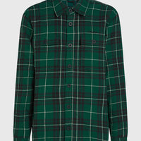 Must-Have Fleece-Lined Shirt | Green Flannel Check