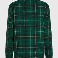 Must-Have Fleece-Lined Shirt | Green Flannel Check