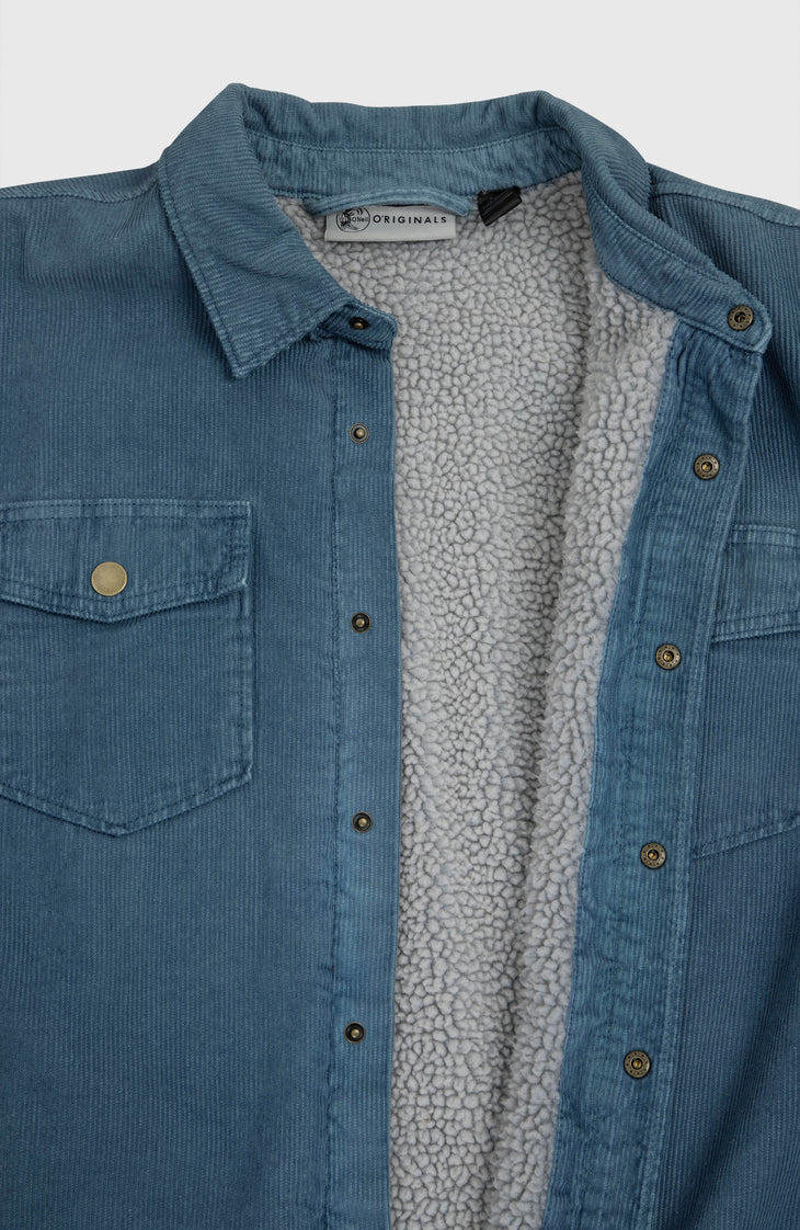 O'Riginals Corduroy Fleece-Lined Overshirt | Mozart Blue