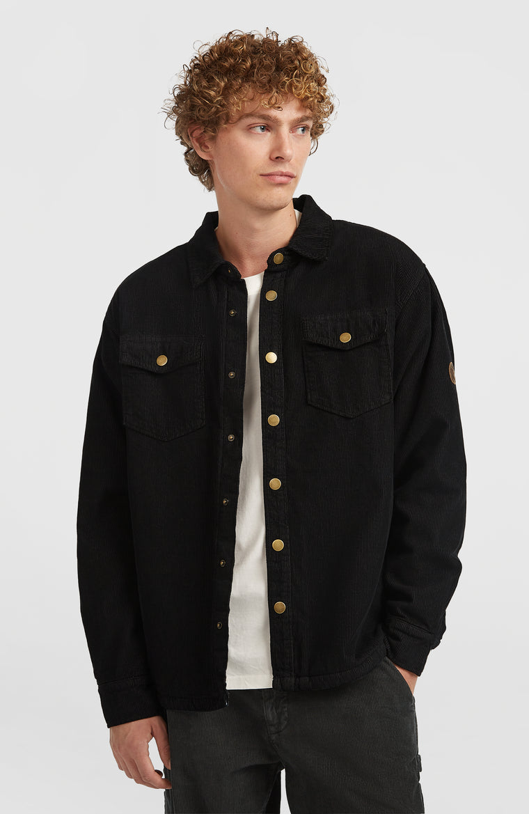 O'Riginals Corduroy Fleece-Lined Overshirt | Black Out
